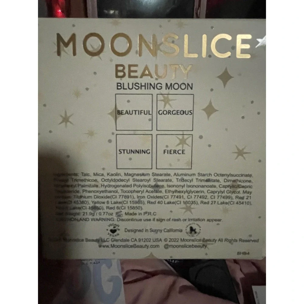 Moonslice Beauty Blushing Moon 4 Shade Blush Palette Vegan Cruelty‎ Free New